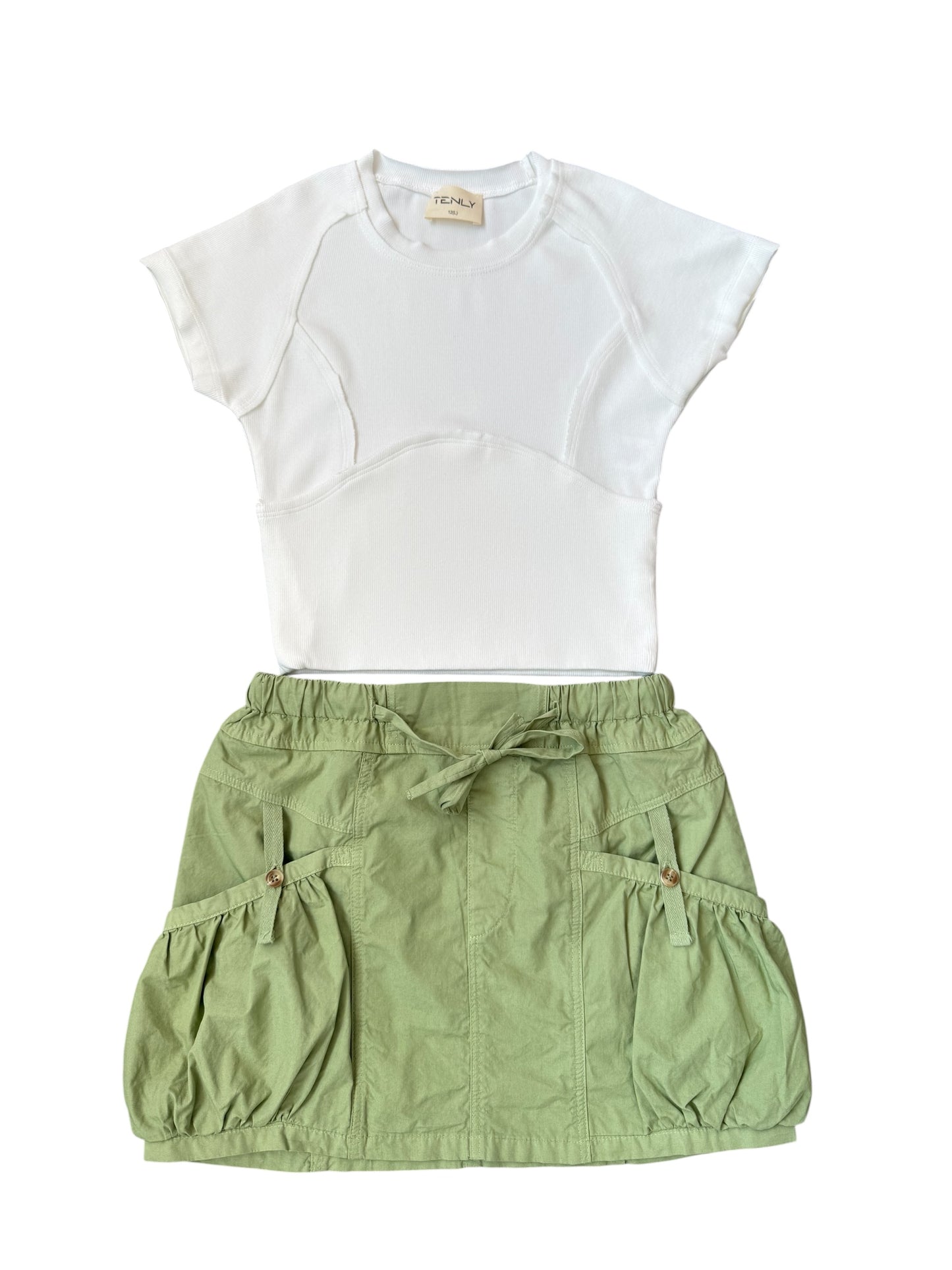 Tenly Utility Skirt - Matcha Tea
