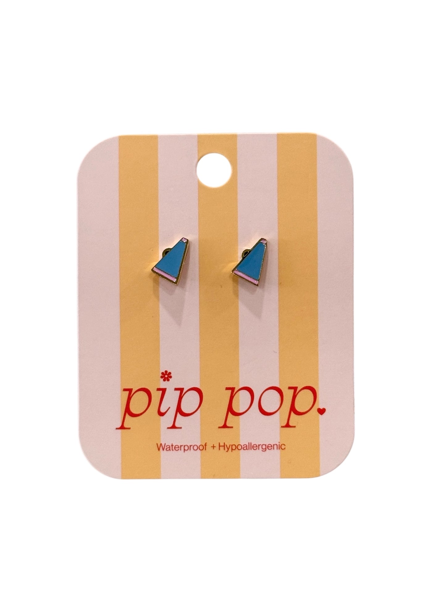 Pip Pop Cheer Megaphone Stud Earrings