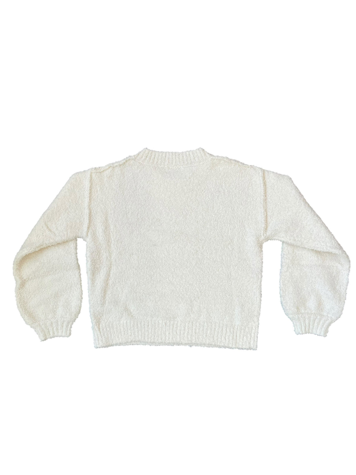 Tenly Sherpa “Meet & Greet” Pullover - Cream