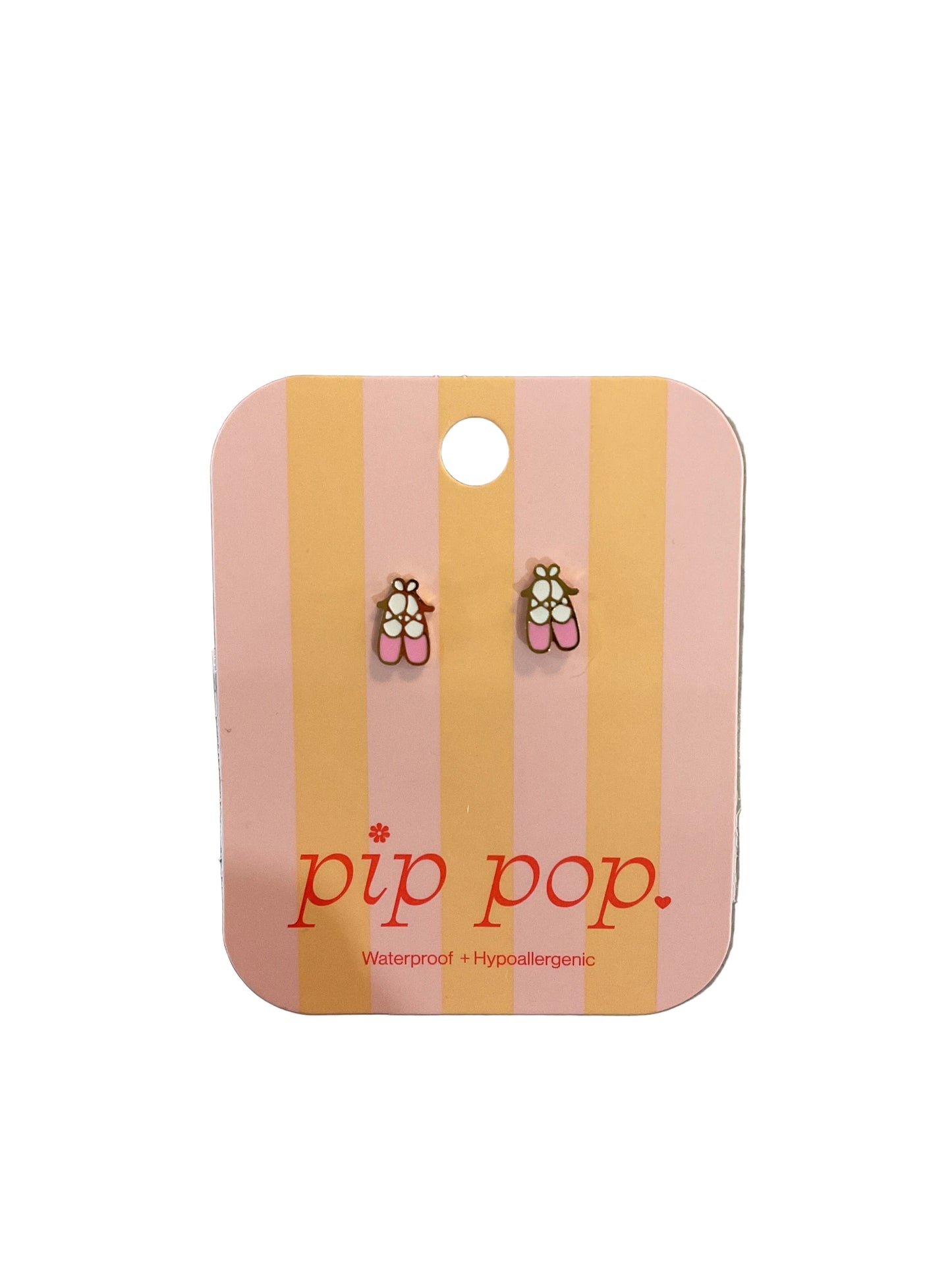 Pip Pop Ballet Slipper Stud Earrings
