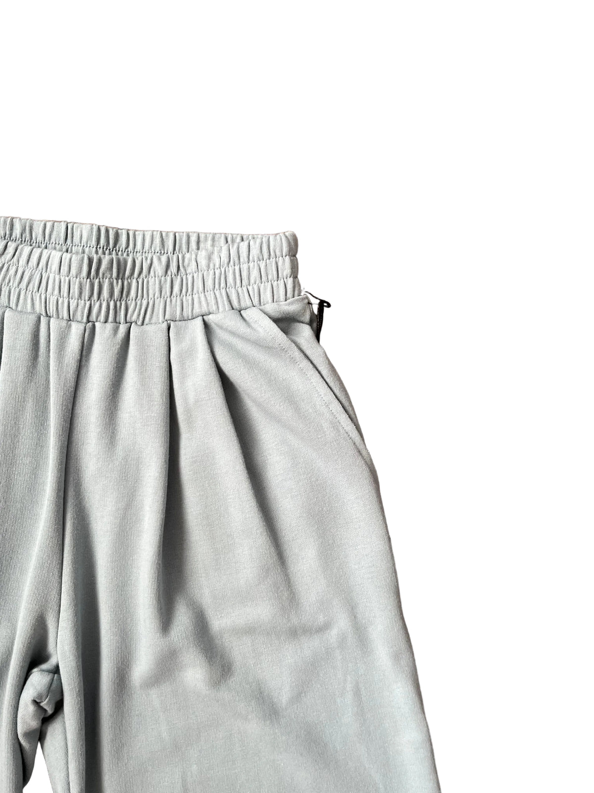 Tenly French Terry Pleated Pant - Ice Blue