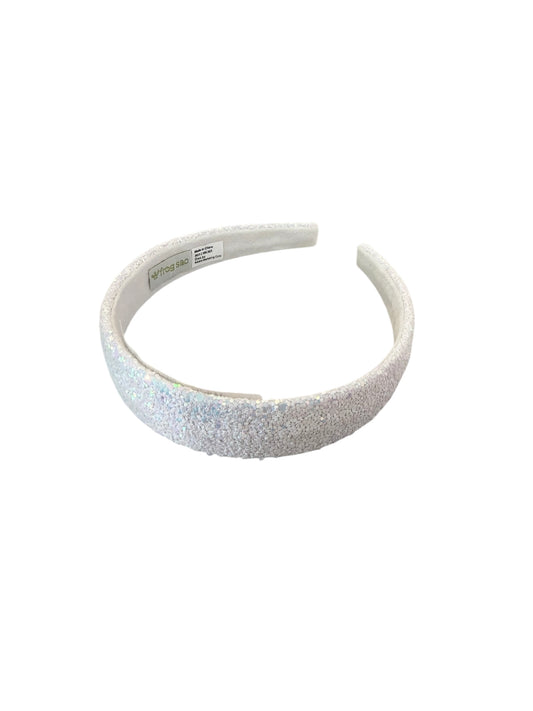 White Glitter Headband