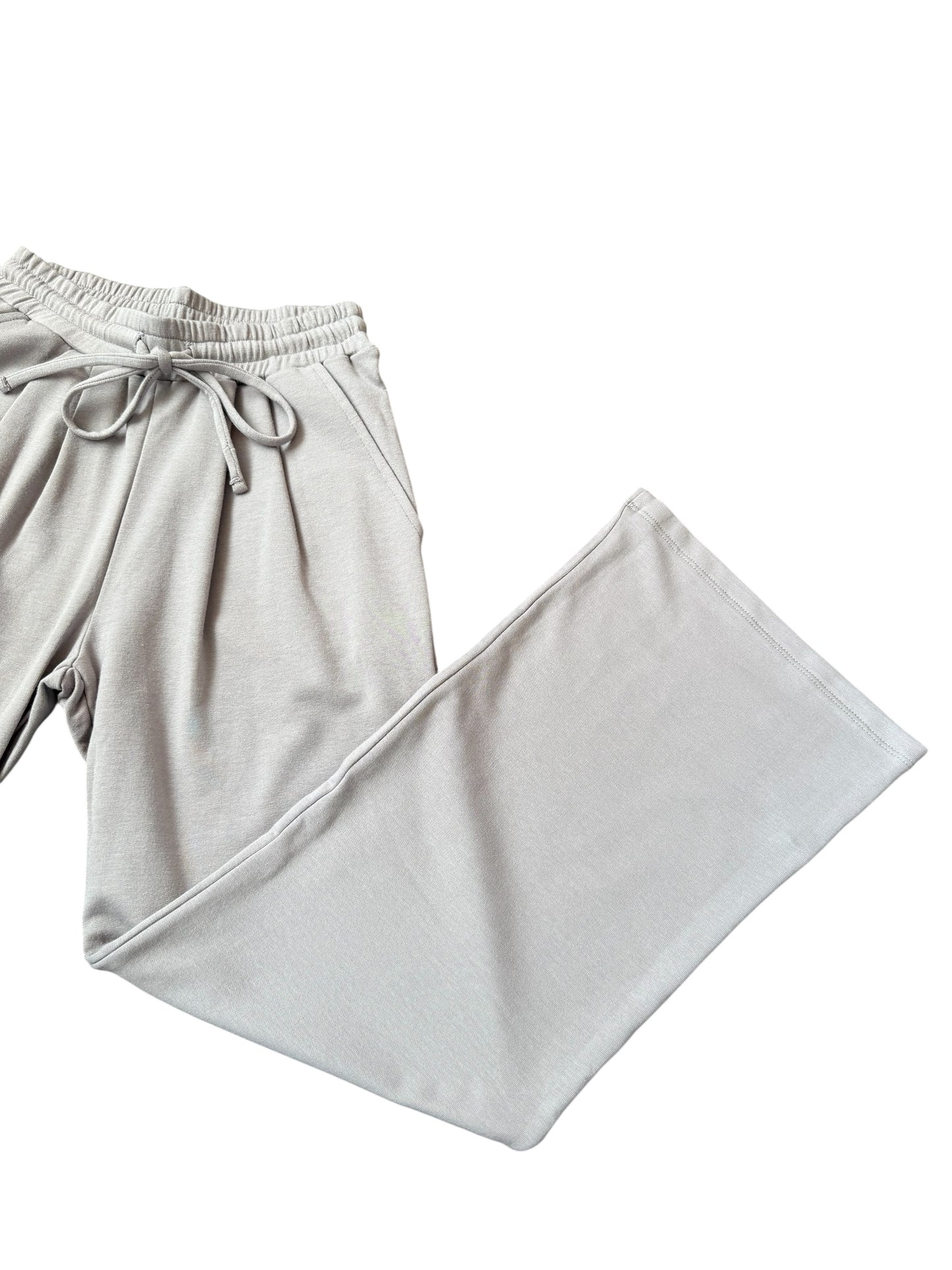 Tenly French Terry Pleated Sweatpant - Cobblestone