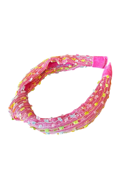 Confetti Knot Headband - Pink