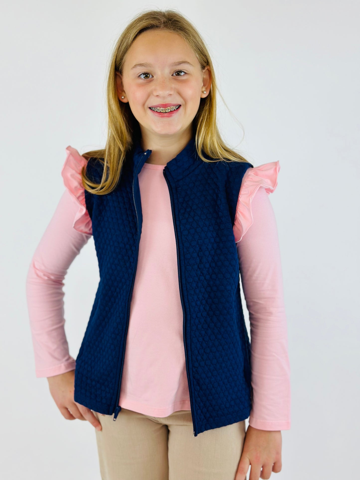 Quilted Virginia Vest - Northshore Navy