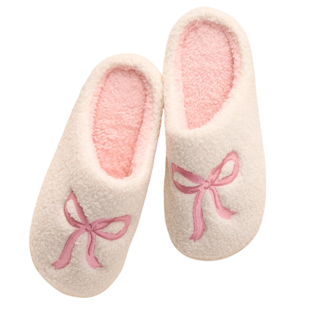 Bow Slippers - Pink