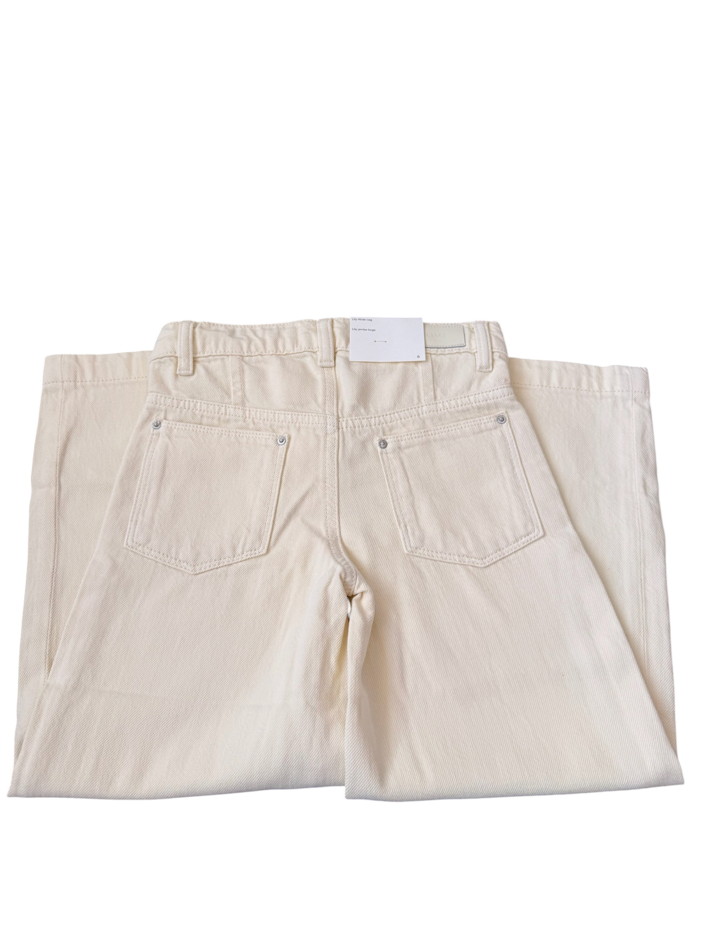 Lily Wide Leg w/Front Pockets - Ivory