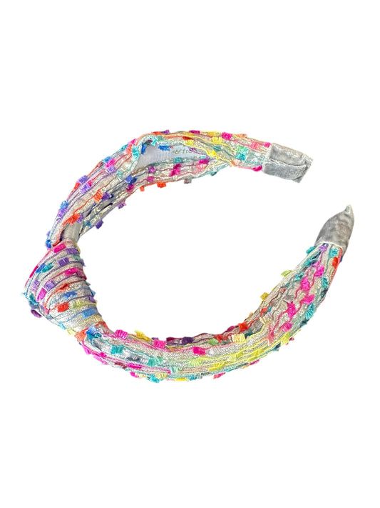Confetti Knot Headband - Silver