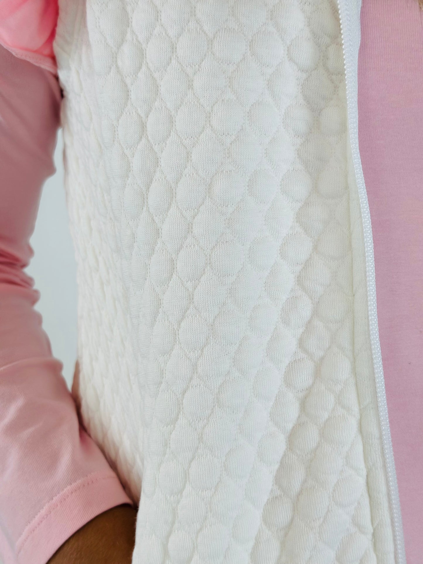 Quilted Virginia Vest - Worthington White
