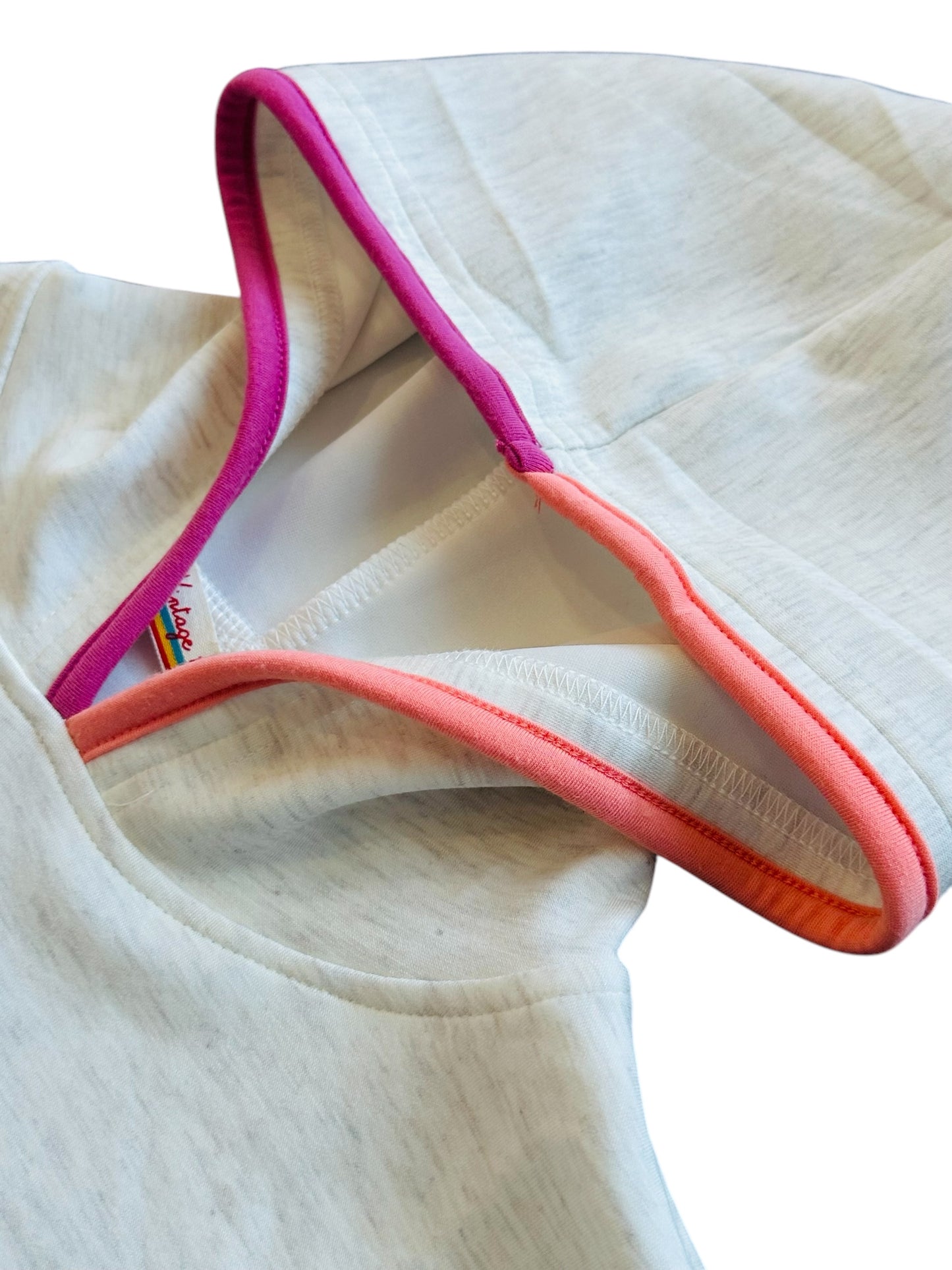 Cloud Hoodie - Heather Grey/Pink/Coral