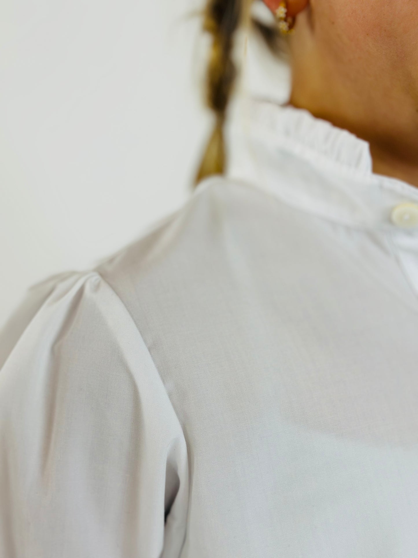 Polly Ruffle Collar Blouse