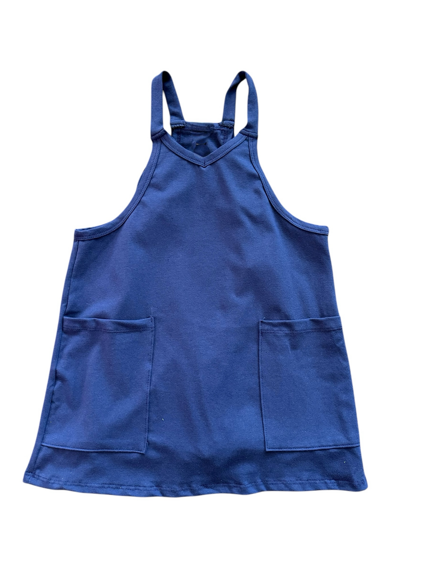 Relaxed Tank Dress w/Built in Romper Lining - Navy