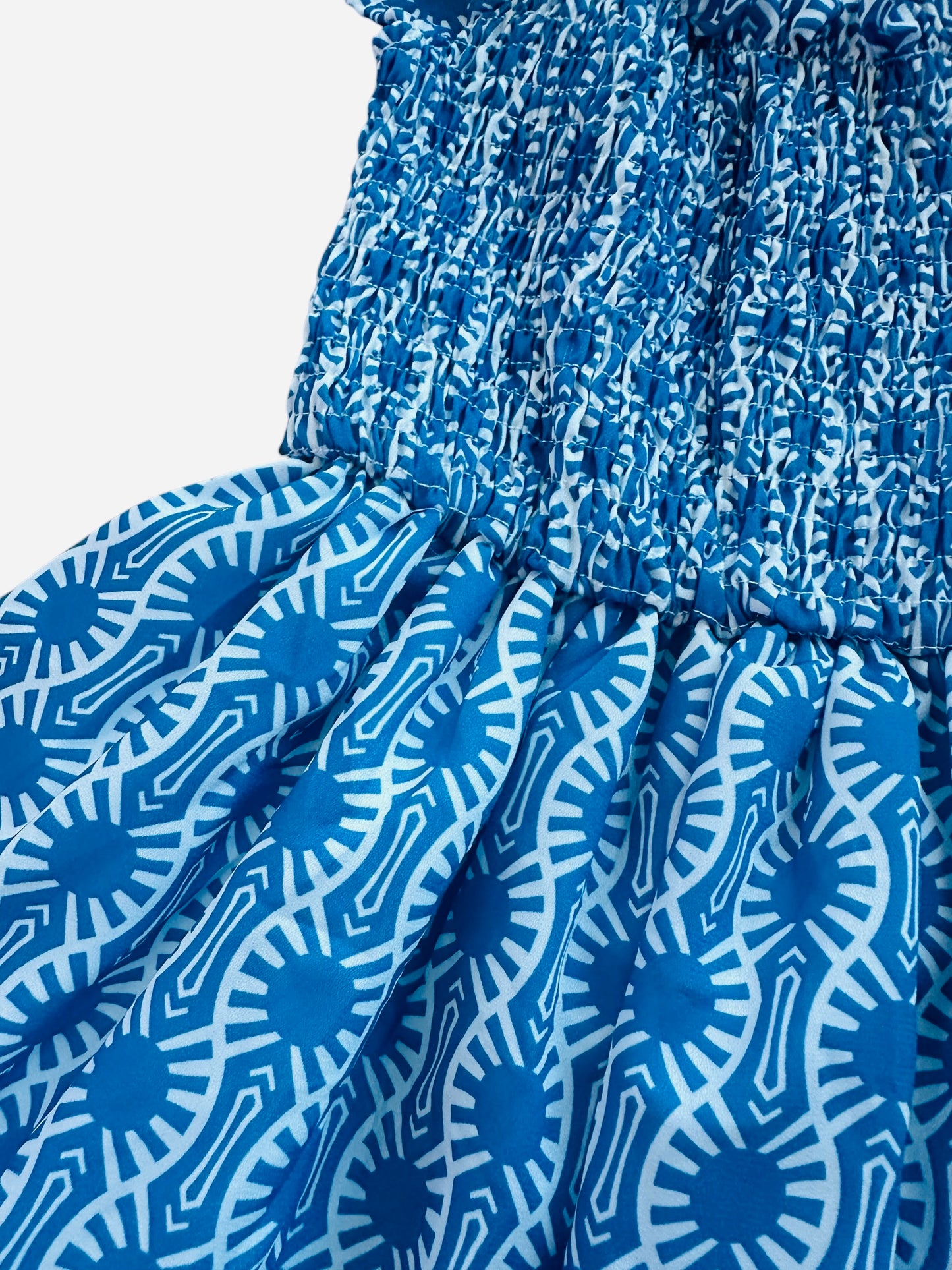 Geo Printed Tiered Dress
