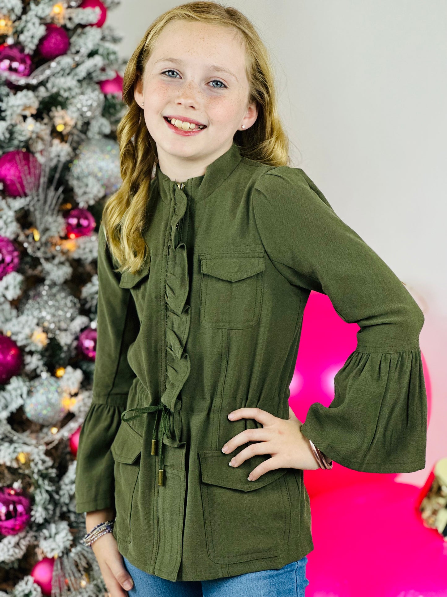 Jaci Ruffle Jacket