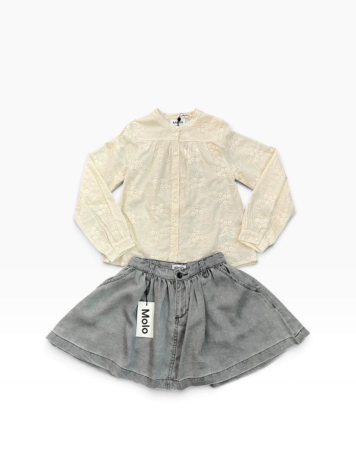 Molo Beatrix Slinky Skirt - Grey