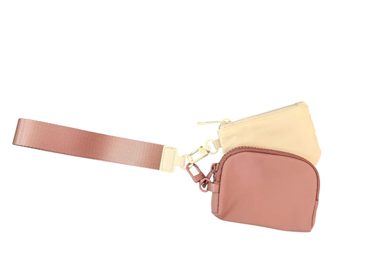 Wristlet - Mauve/Ivory