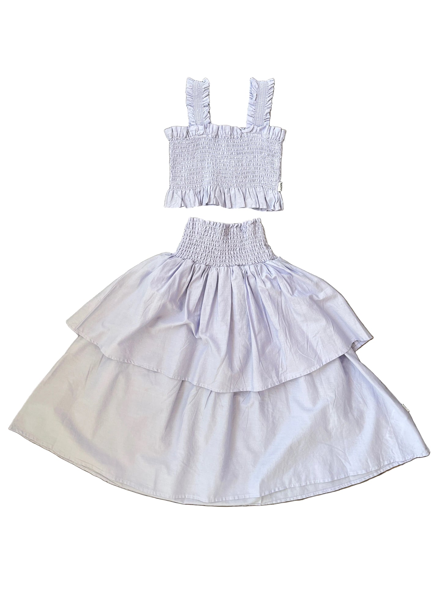 Rolfia Smocked Tank - Cool Lilac