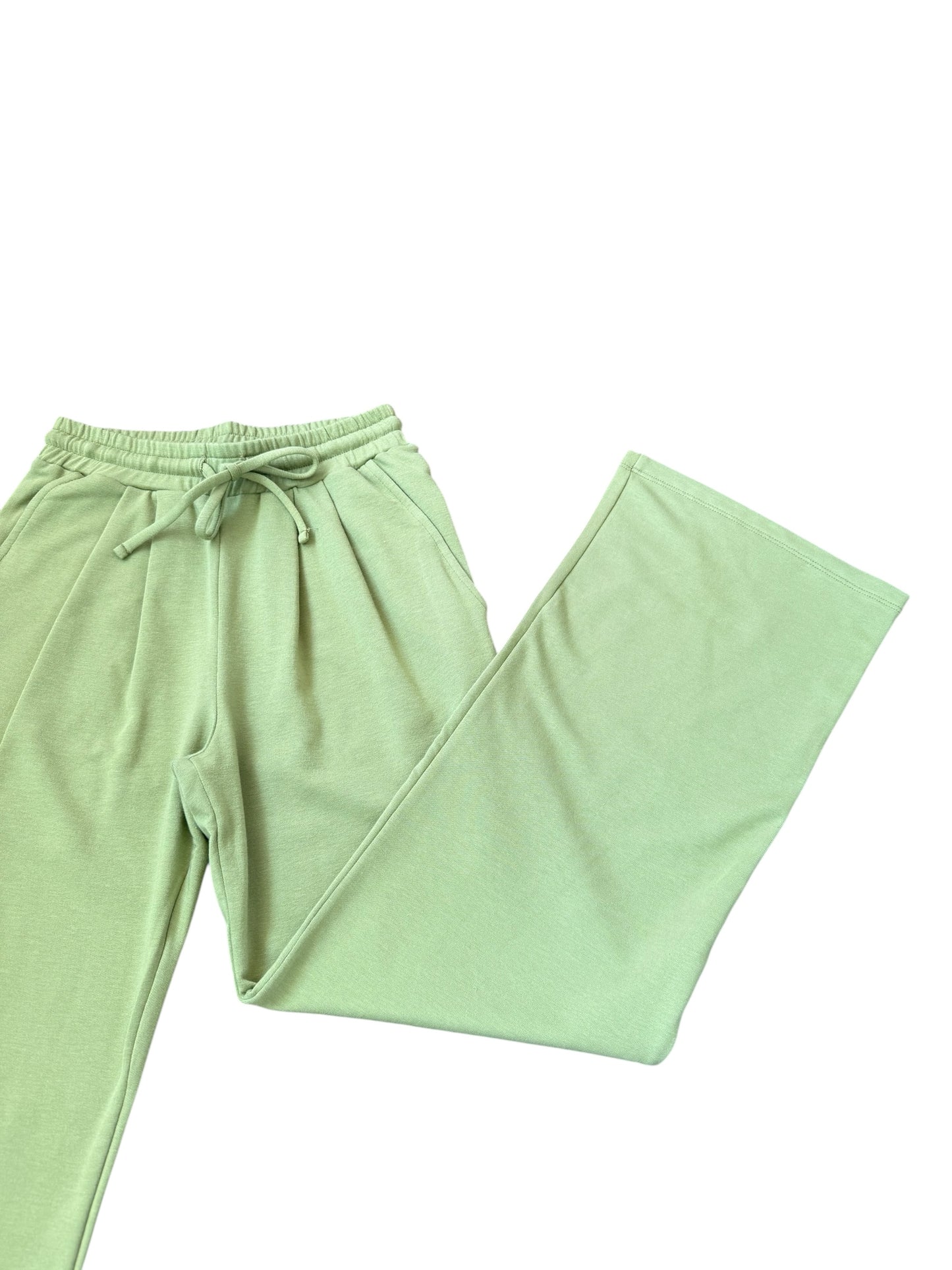 Tenly French Terry Pleated Sweatpant - Matcha Tea