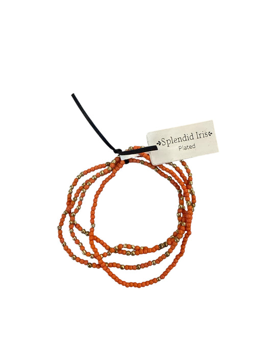 Set of Four School Spirit Bracelets - Orange