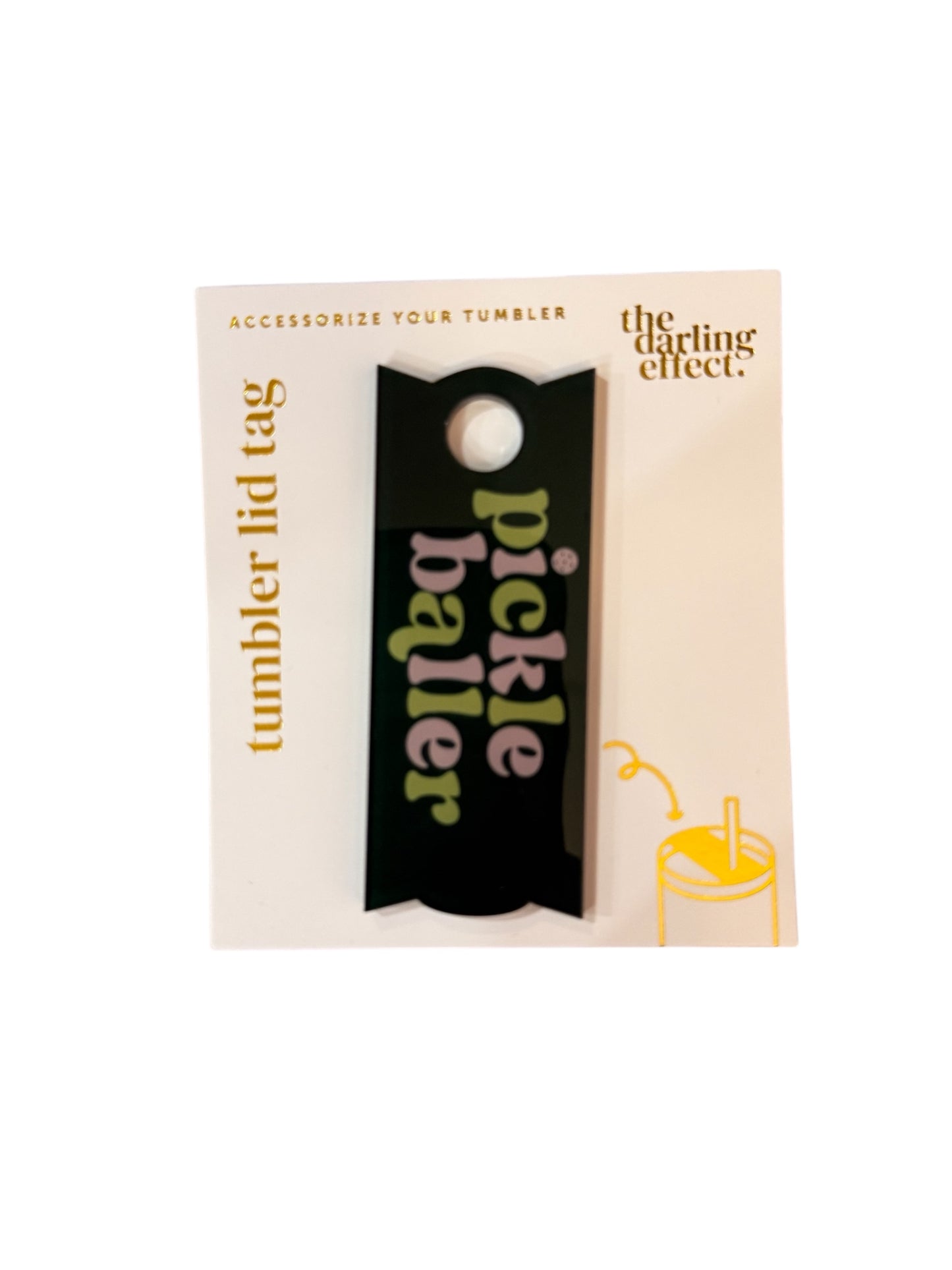 40 oz Tumbler Lid Tag - Pickle Baller