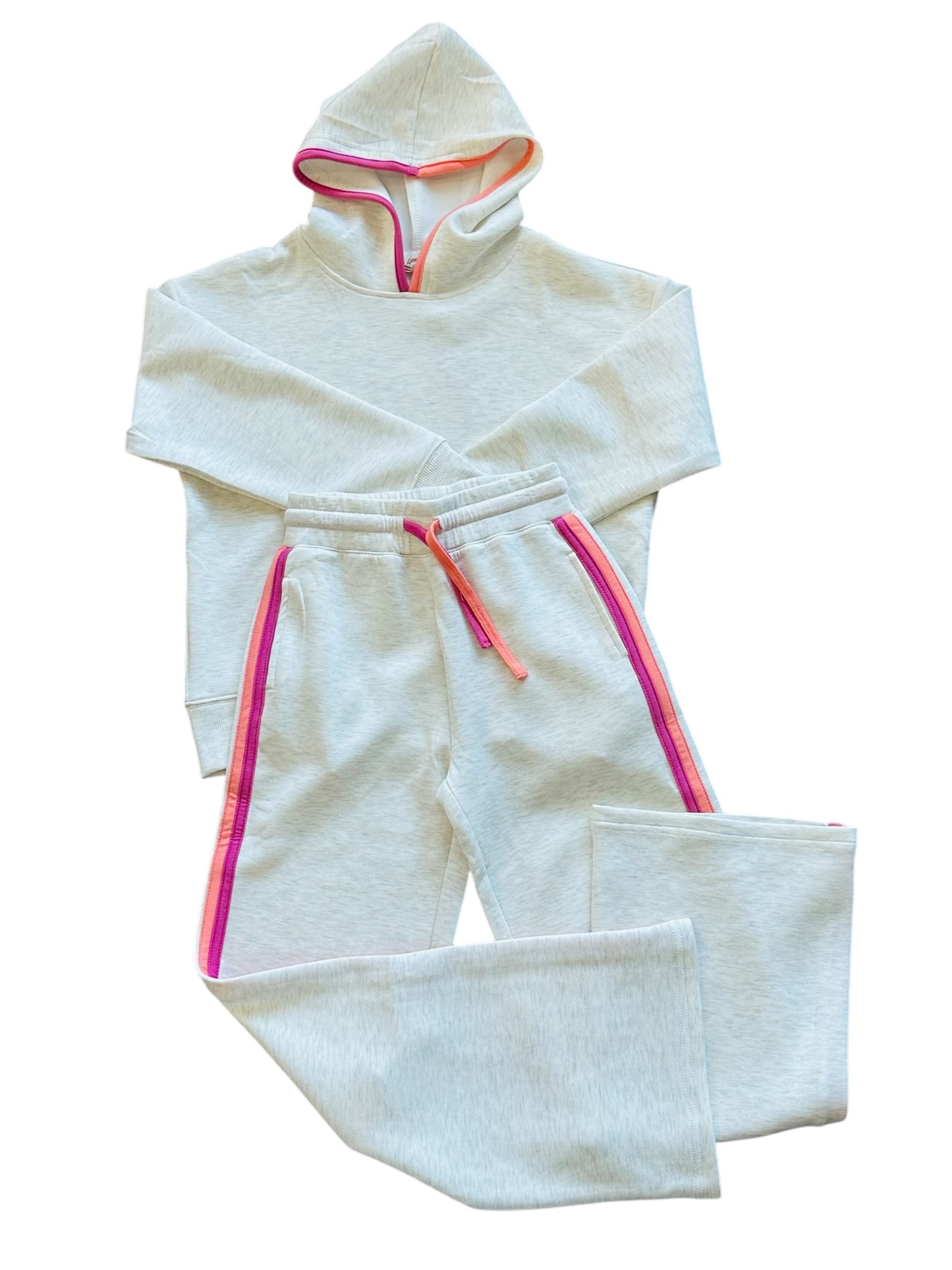 Cloud Hoodie - Heather Grey/Pink/Coral