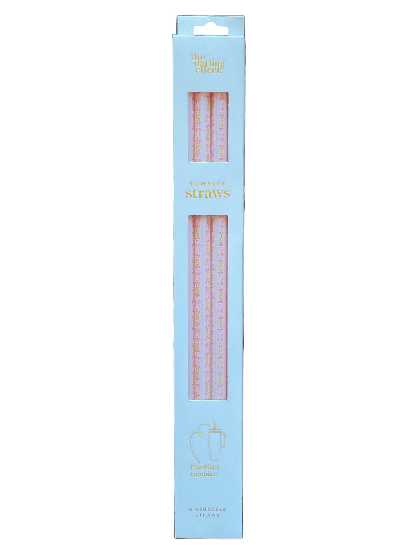40oz Tumbler Straw Set - Oh So Fancy Pink