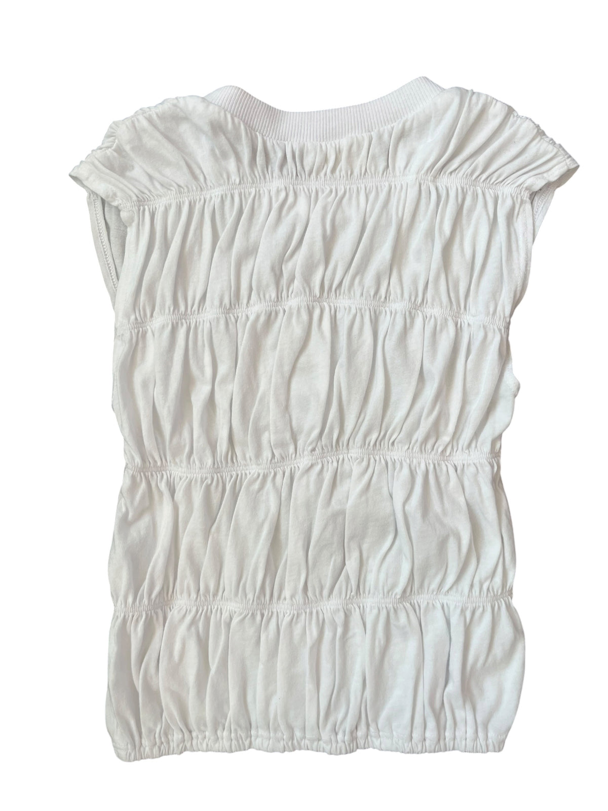 Tenly Ruched Tank - White