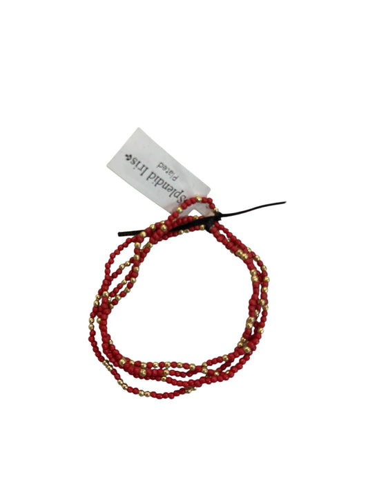 Set of Four School Spirit Bracelets - Red