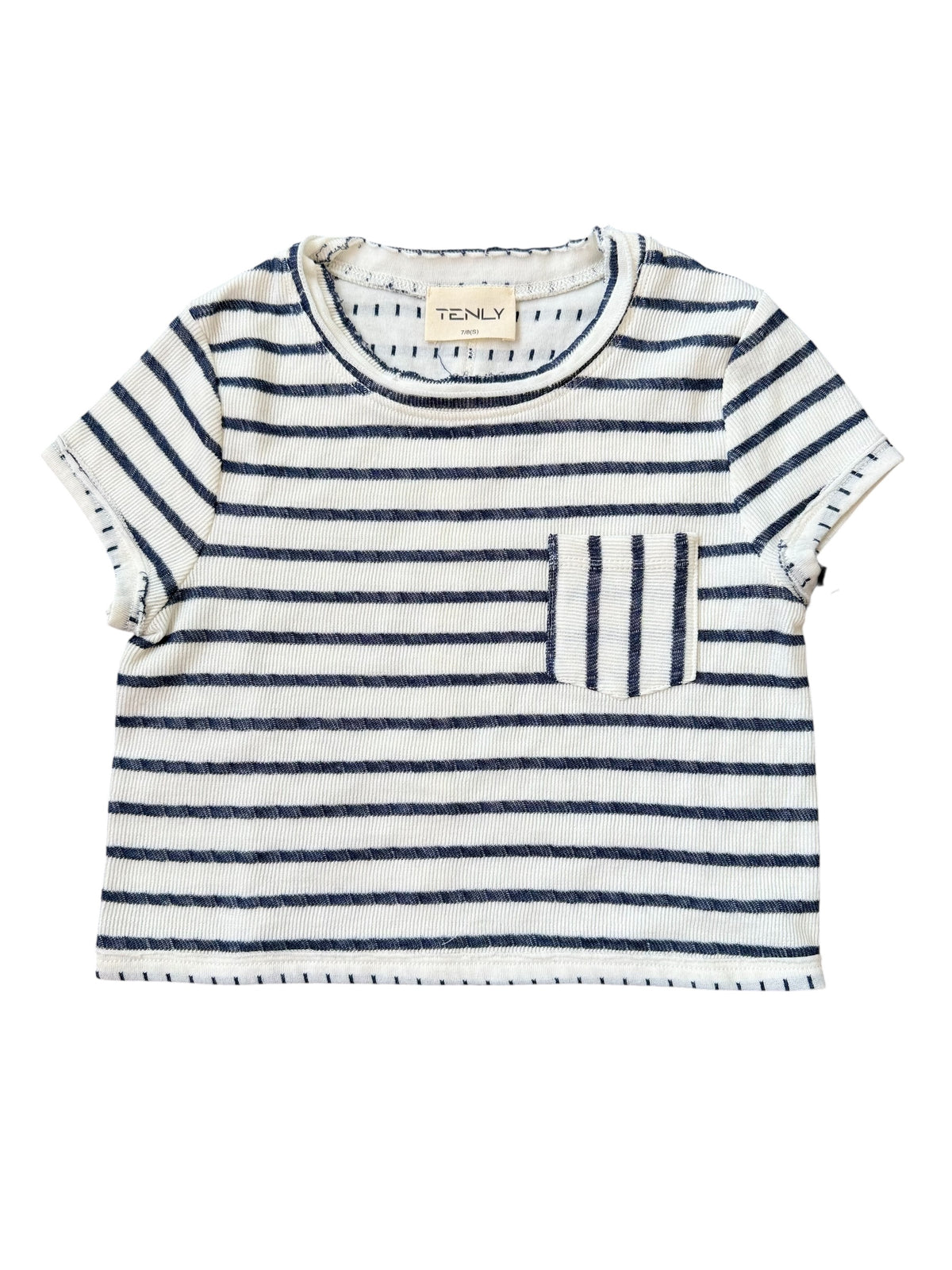 Tenly Stripe Tee - Indigo Storm