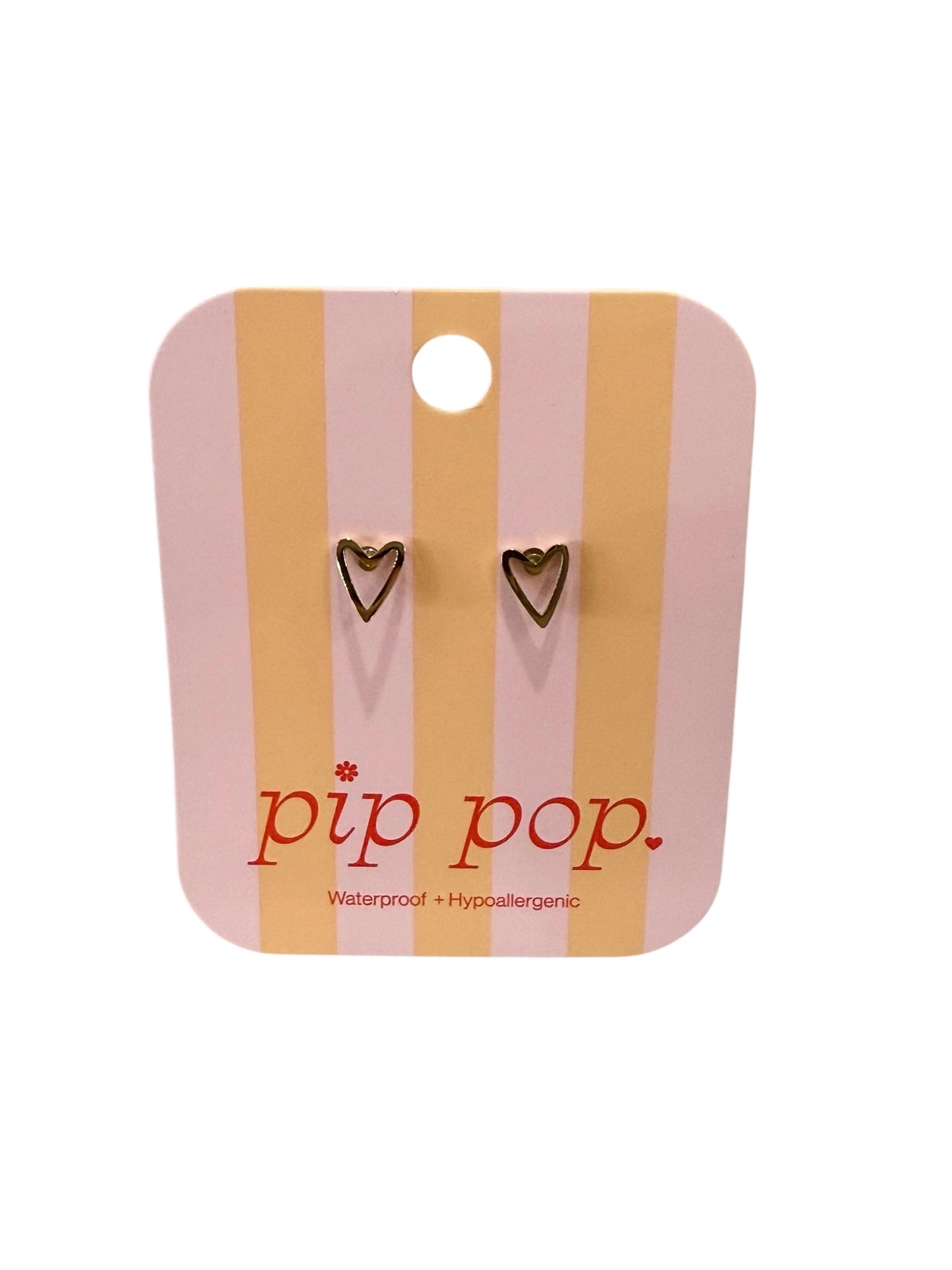 Pip Pop Open Heart Earrings