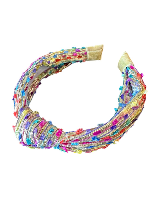 Confetti Knot Headband - Gold
