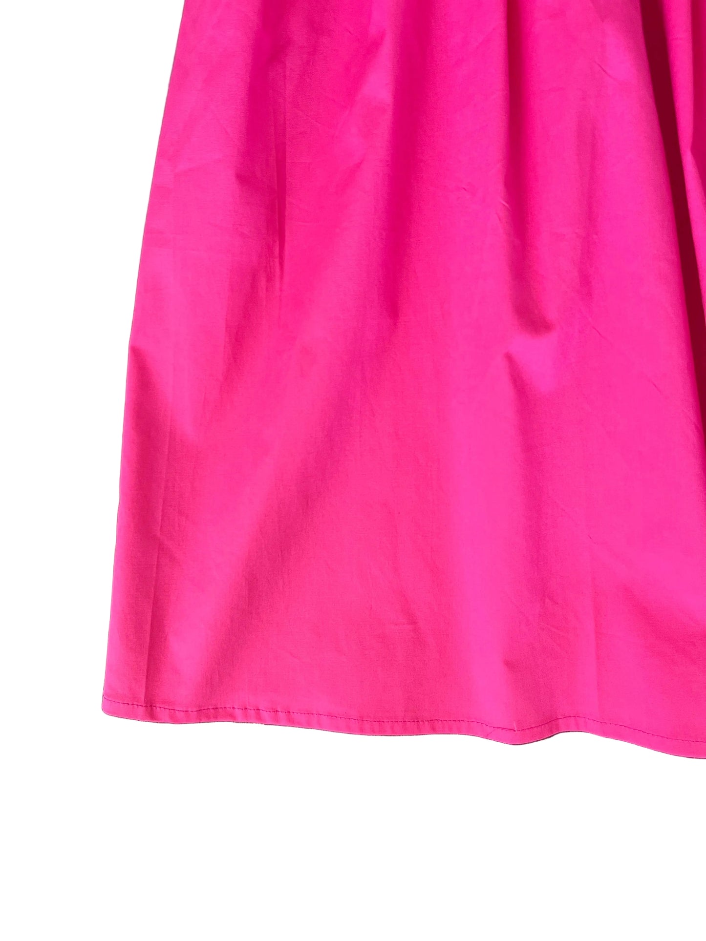 Tenly Poplin Midi Skirt - Hot Pink