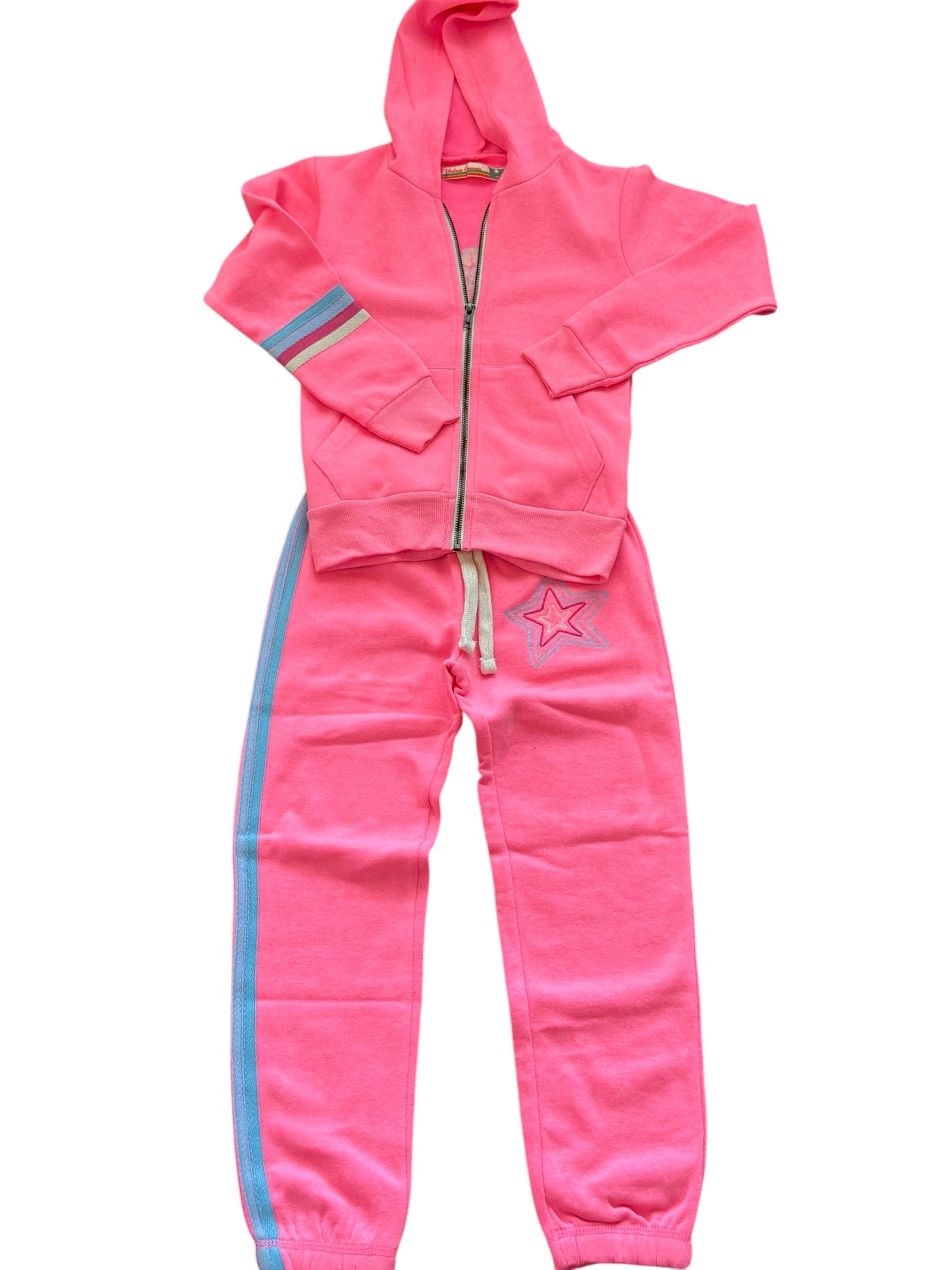 Vintage Havana Star Jogger - Neon Pink