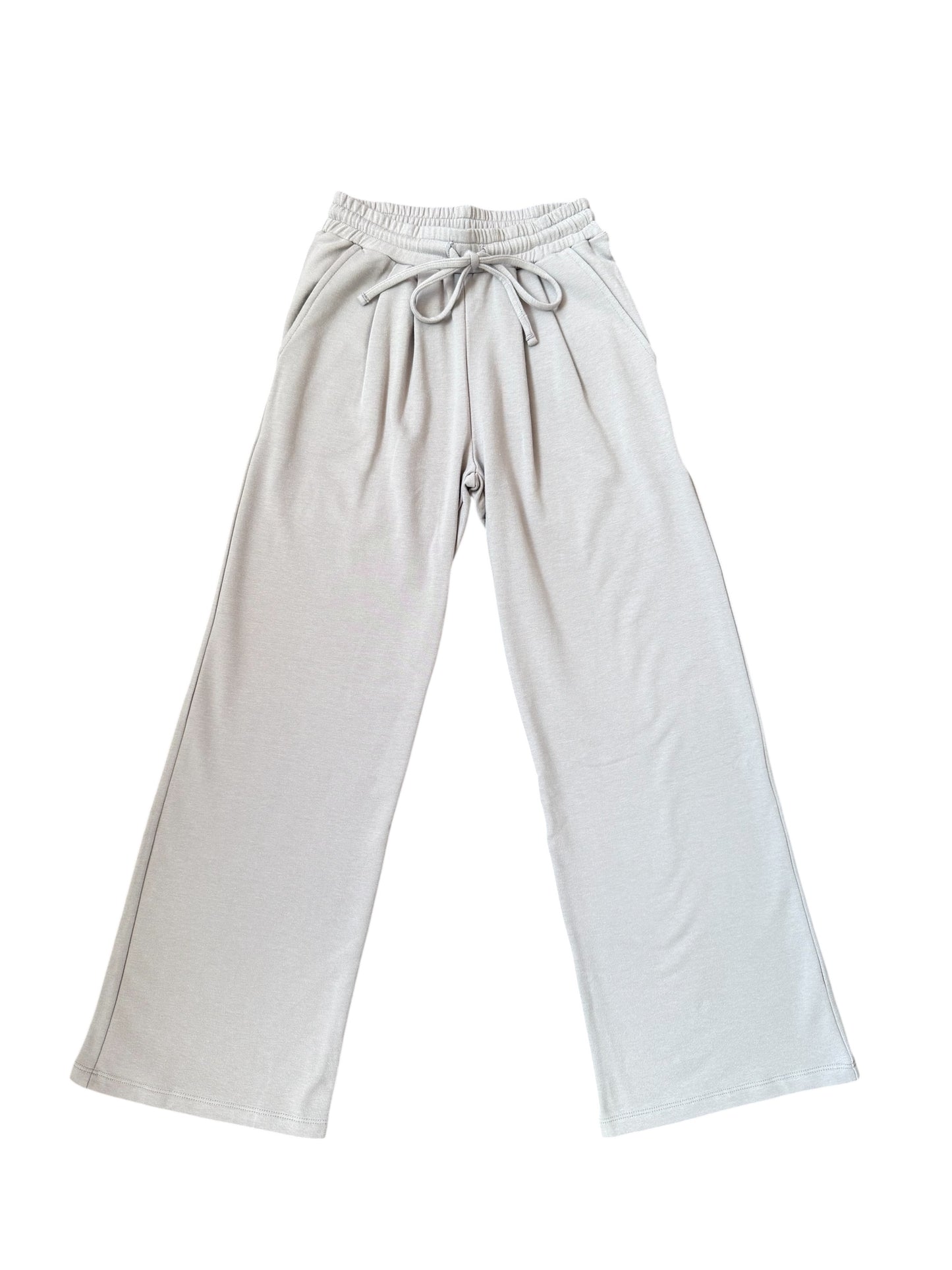 Tenly French Terry Pleated Sweatpant - Cobblestone