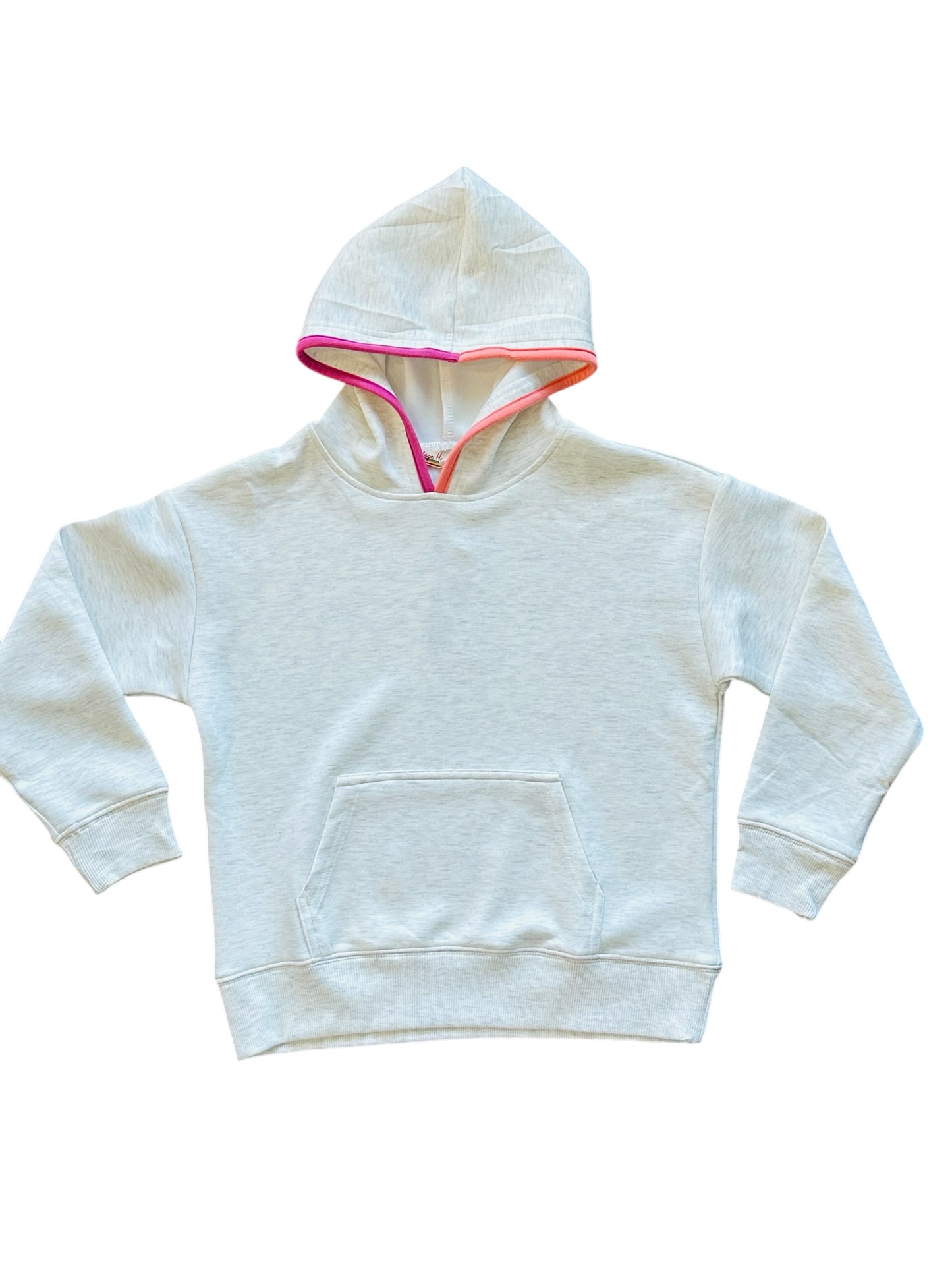 Cloud Hoodie - Heather Grey/Pink/Coral