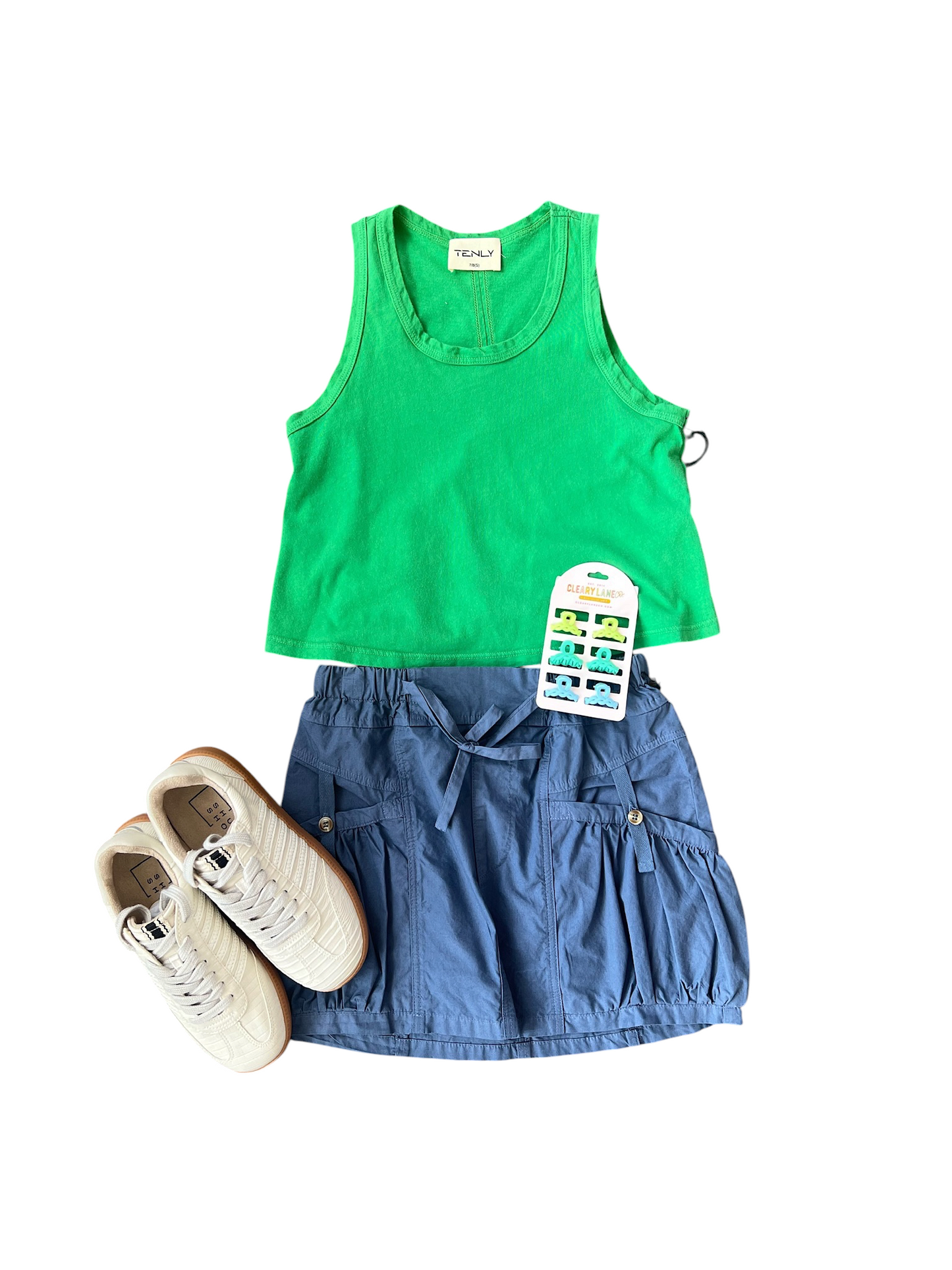 Tenly Flared Swing Tank - Kelly Green