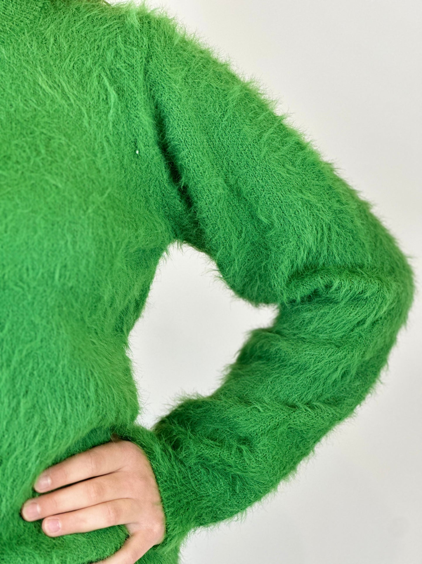 Fuzzy Sweater - Green