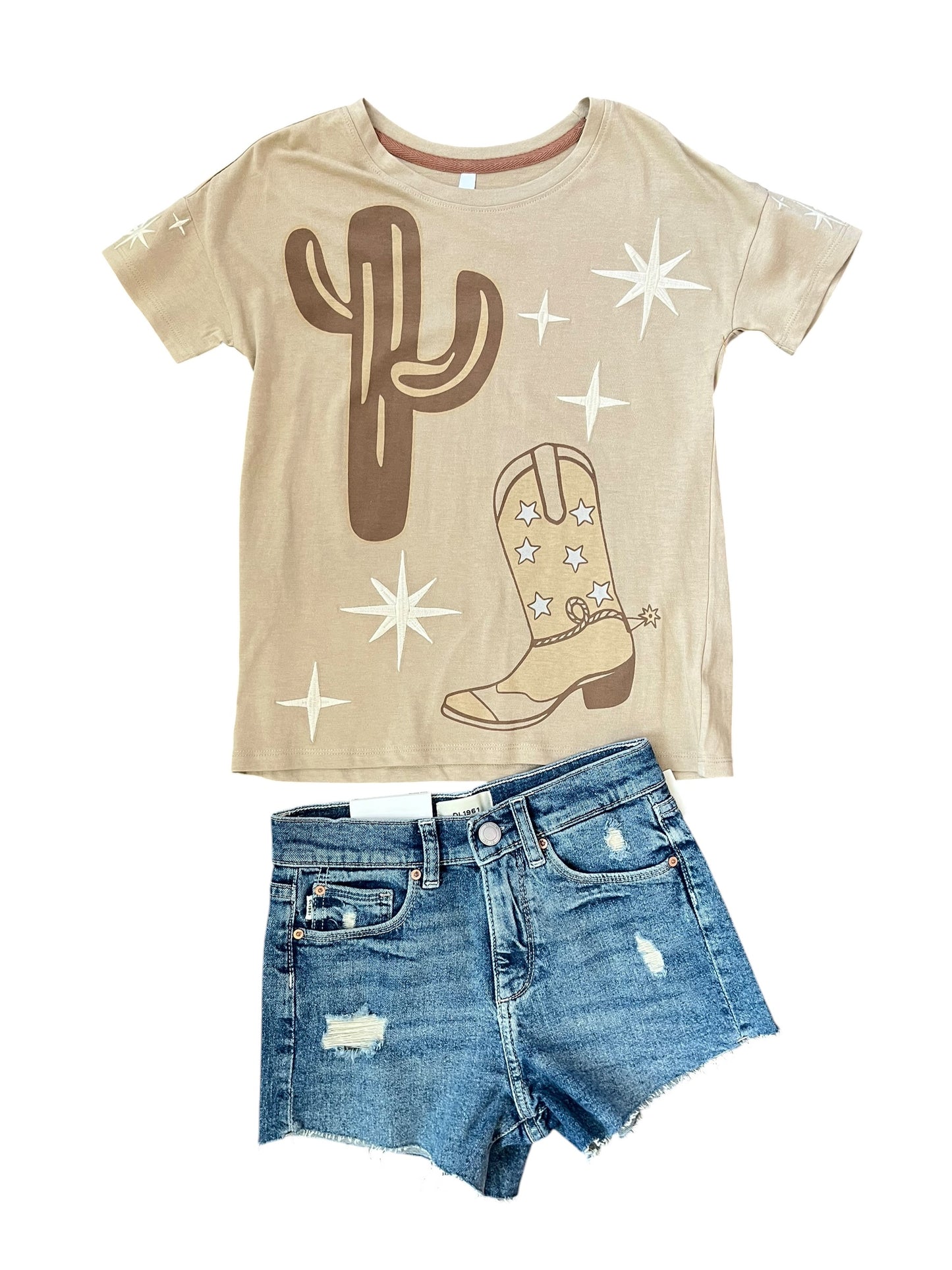 Cactus and Boot Tee