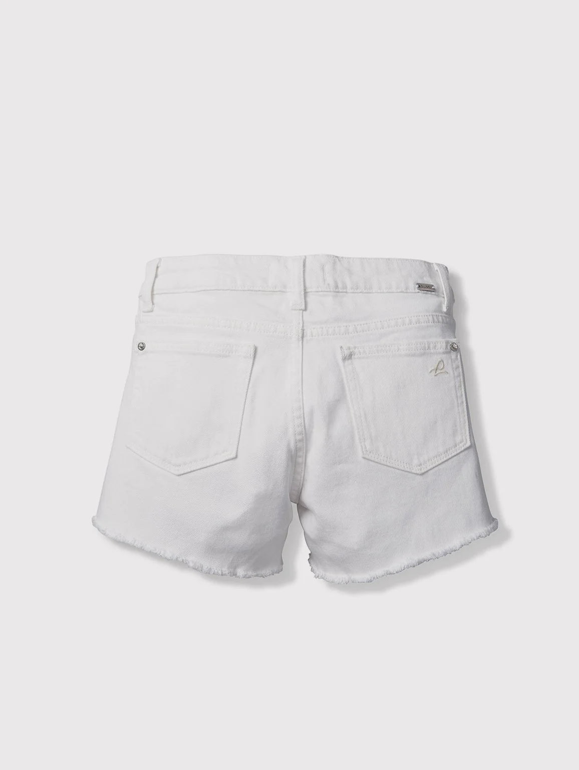 Lucy Denim Cut Off Shorts - White