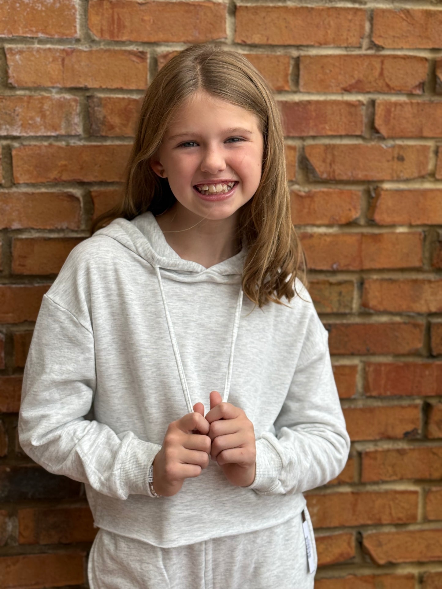 Cloud Hoodie with Raw Edge - Heather Grey