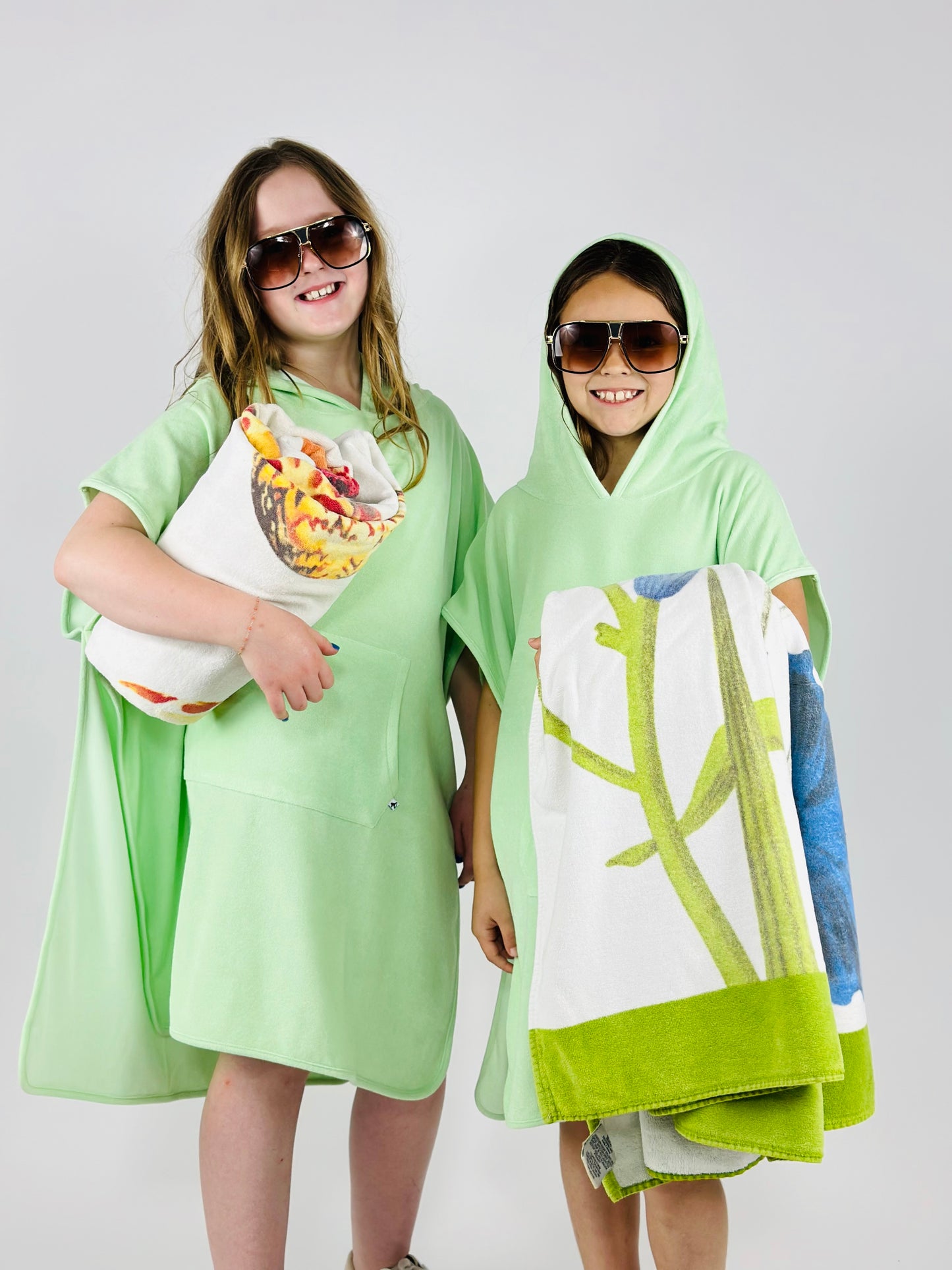 Happy Human Terry Poncho Coverup