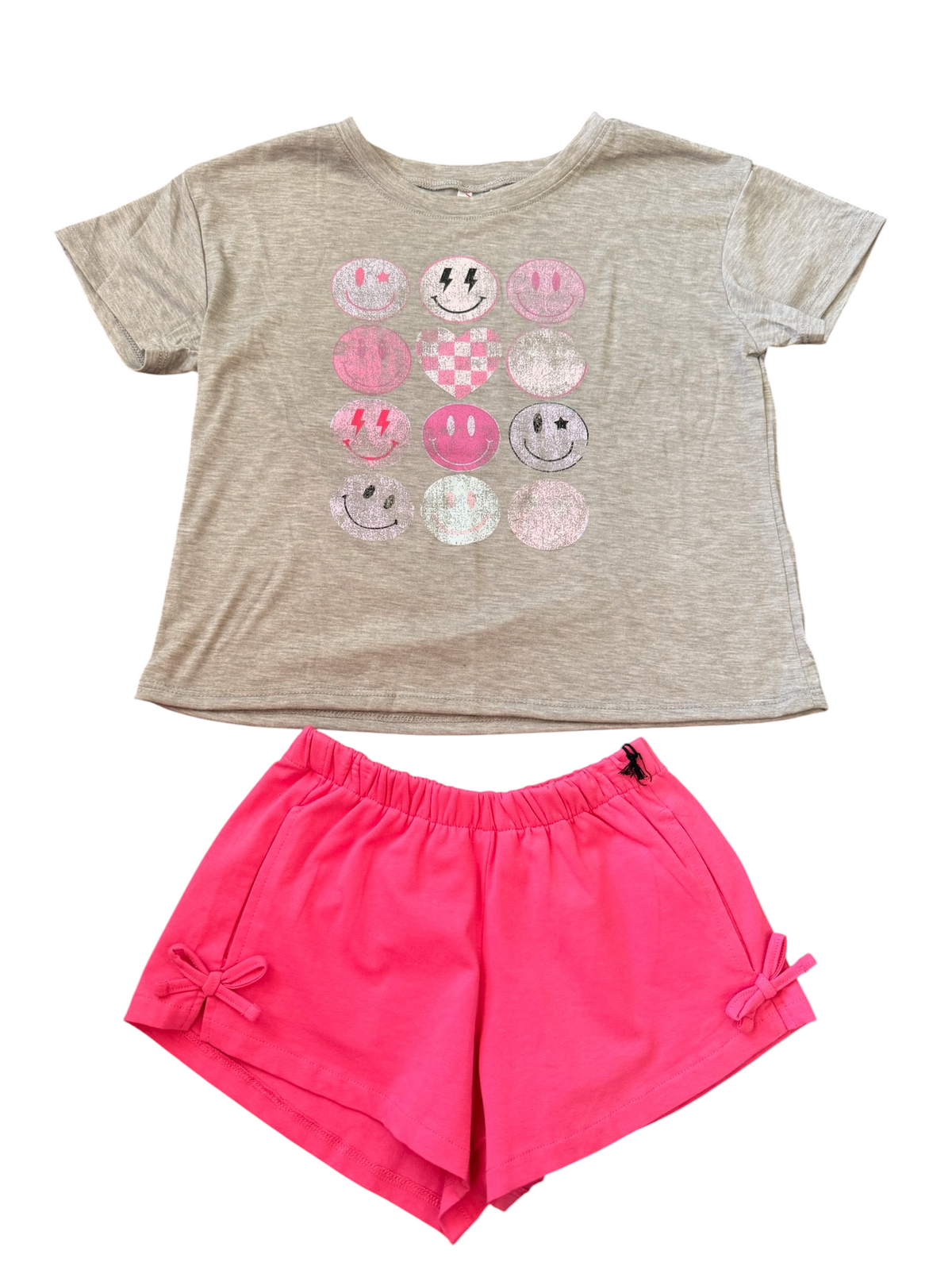 Multi Smiley Faces Tee