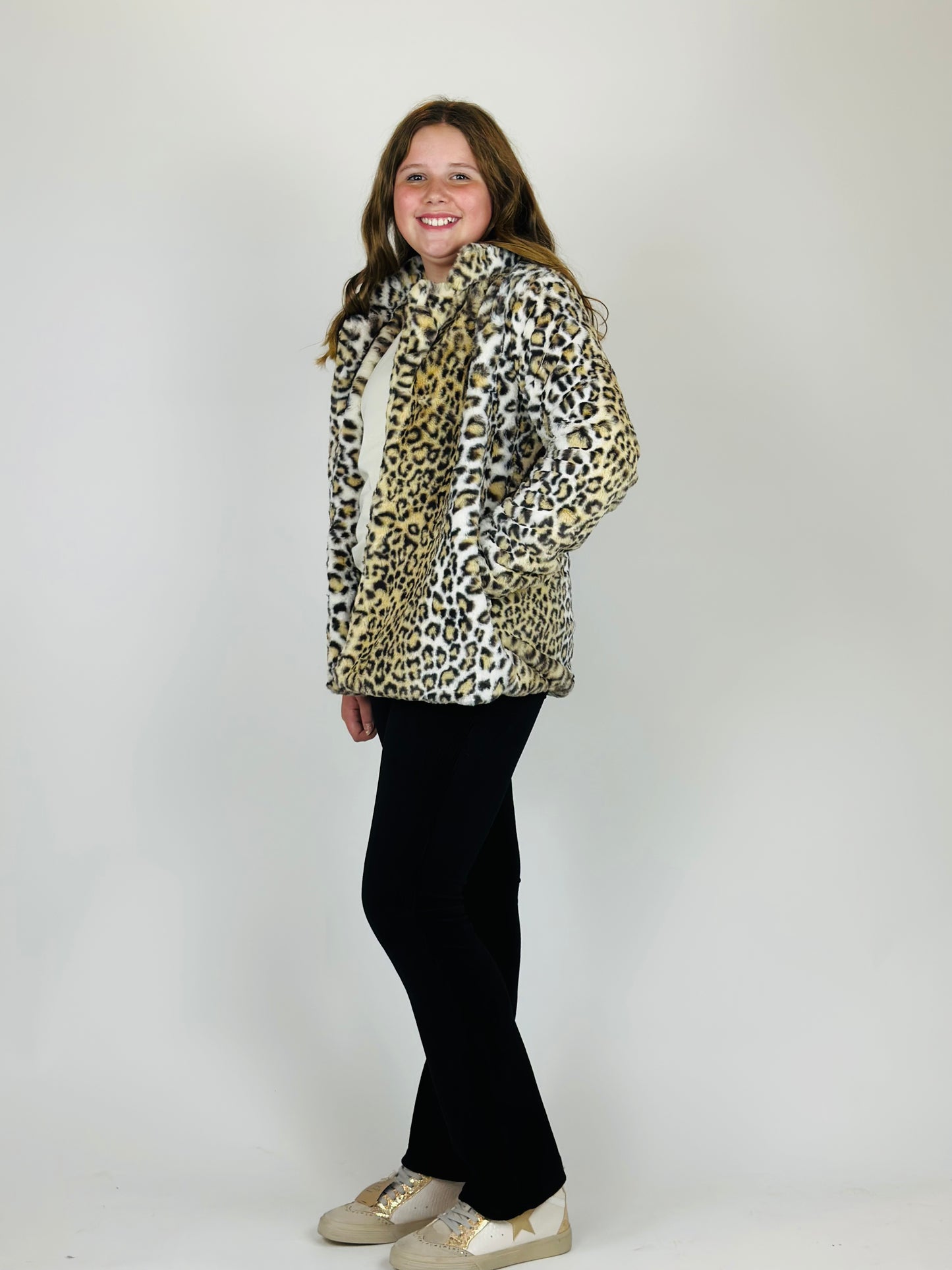 Leopard Faux Fur Coat