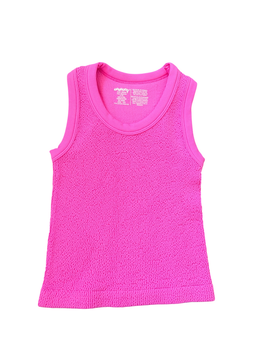 Smocked Racerback Tank - Pretty Pink