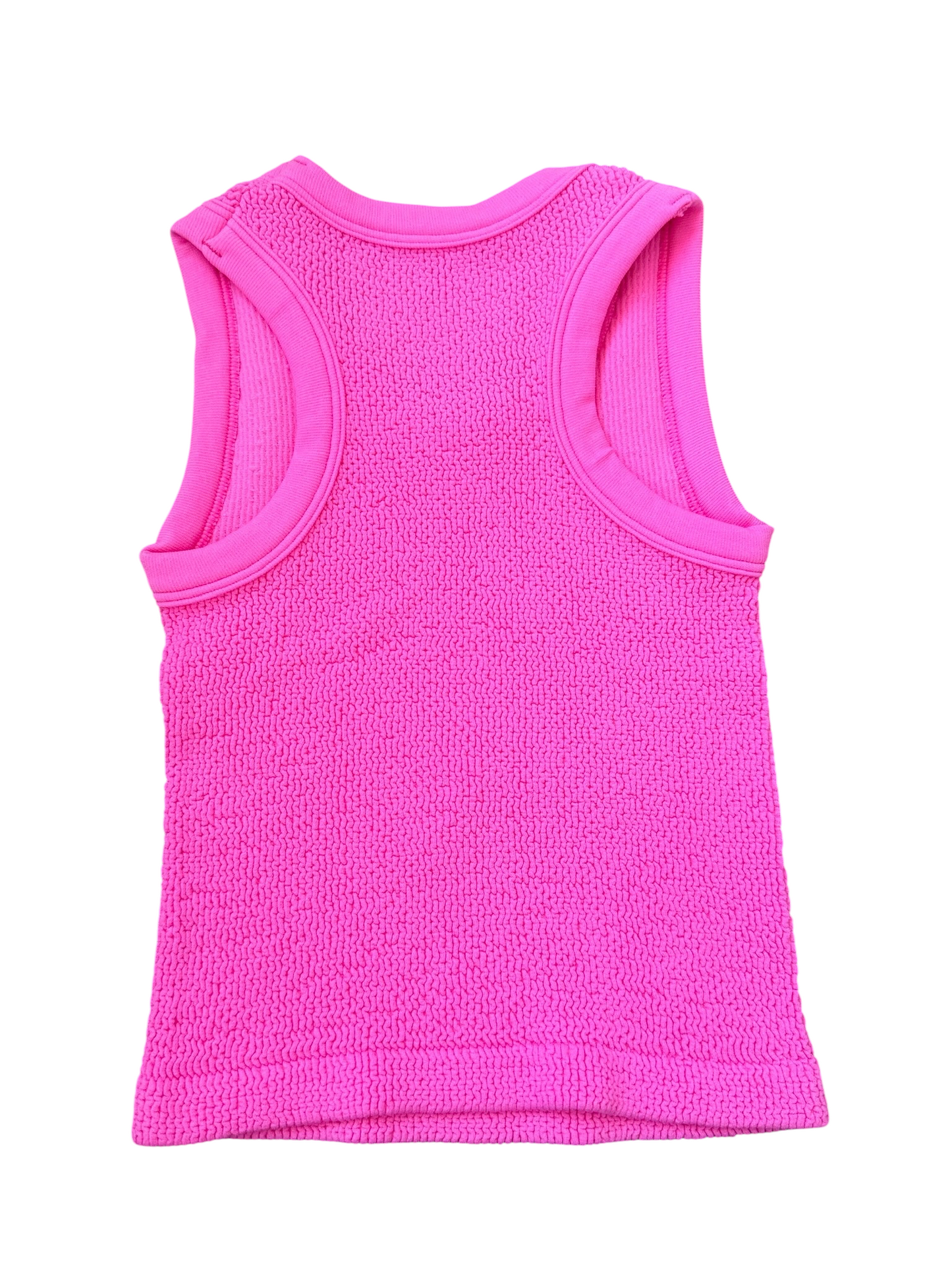 Smocked Racerback Tank - Pretty Pink