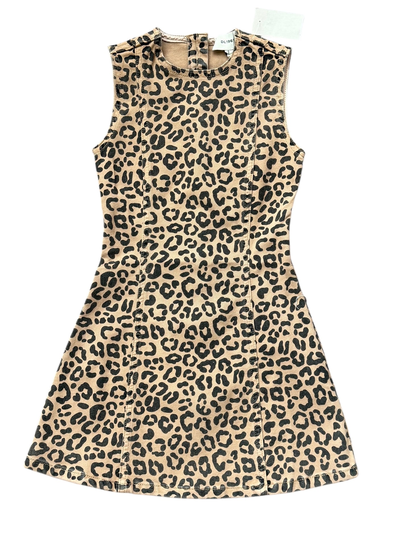 Betty Leopard Denim Dress