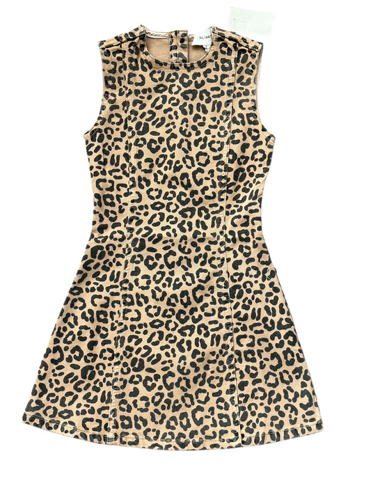 Betty Leopard Denim Dress