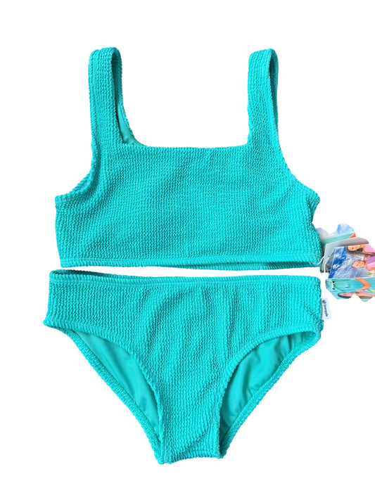 Fay Crinkle Tankini - Turquoise