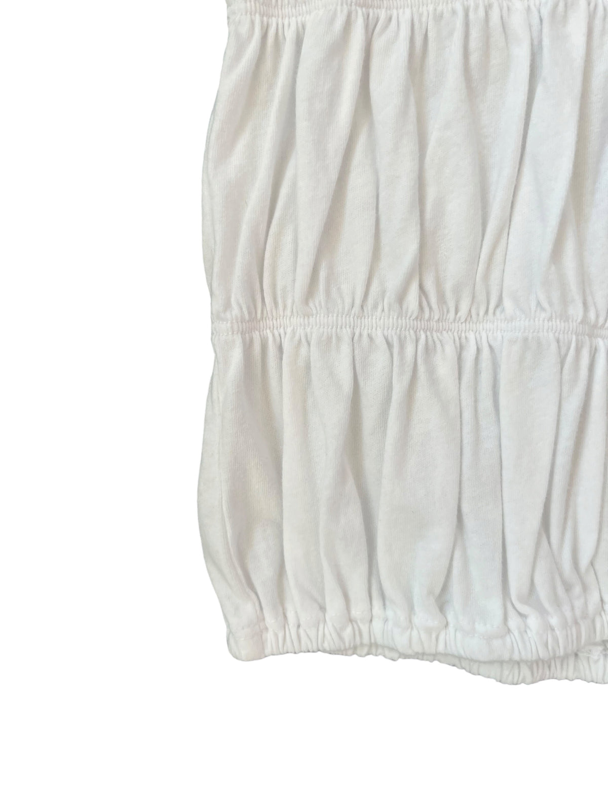 Tenly Ruched Tank - White