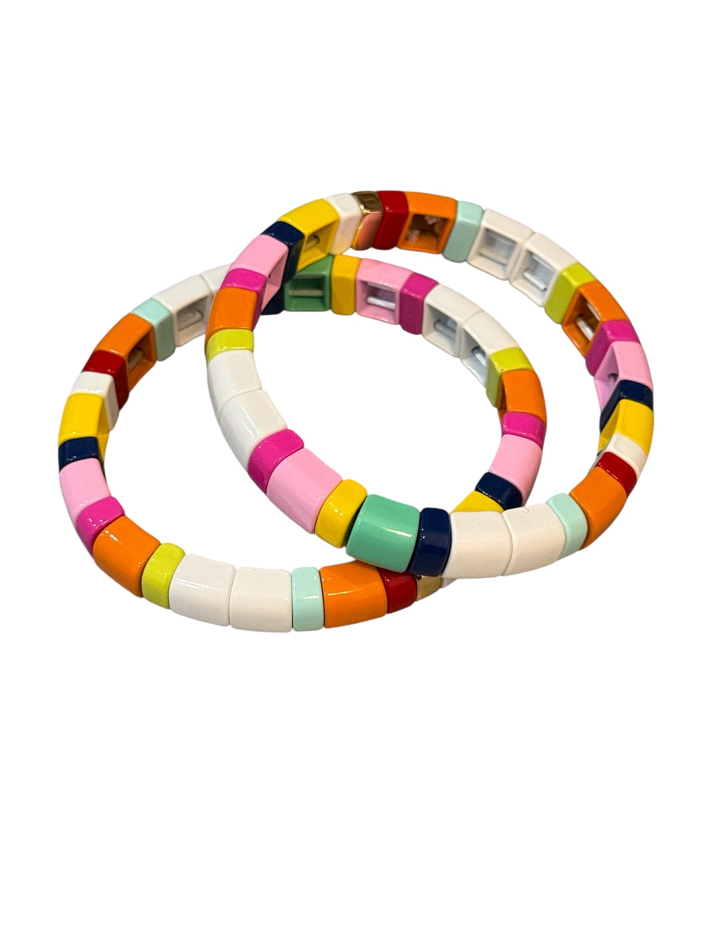 Malibu Sugar Rounded Colorful Tile Bracelet